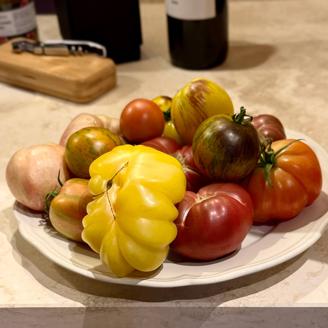 Pomodori primo piano